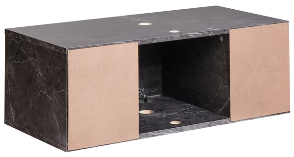 Nástěnná skříňka pod umyvadlo CASCAVEL 80 cm Černý mramor