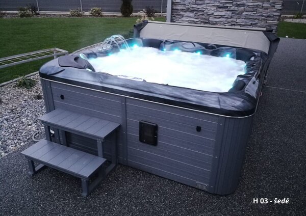 Relax na MAX Schůdky k vířivce Barva: H 03 - šedé