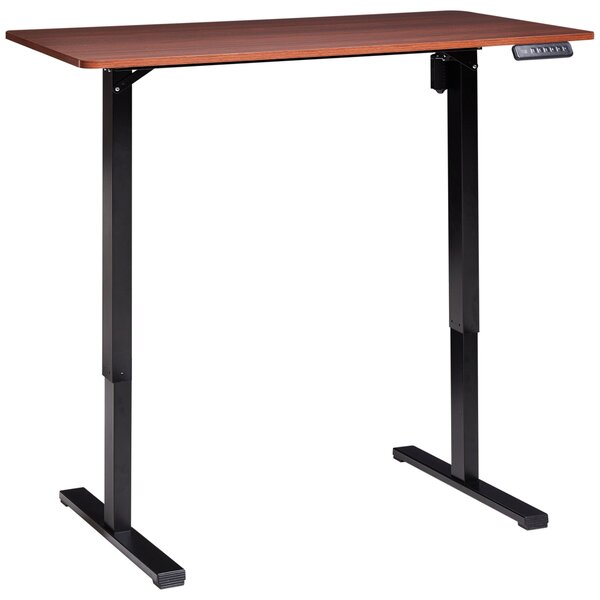 Elektricky výškově nastavitelný pracovní stůl TAVARES Hnědá/Černá 120 cm 60 cm