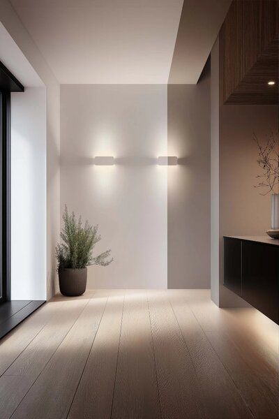 Linealight Nástěnné LED svítidlo Gemini Paint_W1, d.26cm, 14W, IP40 Barva: Bílá, Teplota světla: 3000K