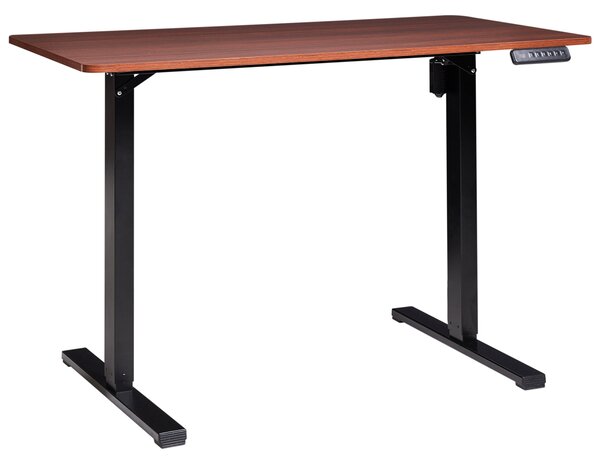 Elektricky výškově nastavitelný pracovní stůl TAVARES Hnědá/Černá 120 cm 60 cm