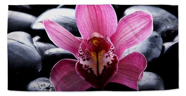 Ručník SABLIO - Růžová orchidea 30x50 cm