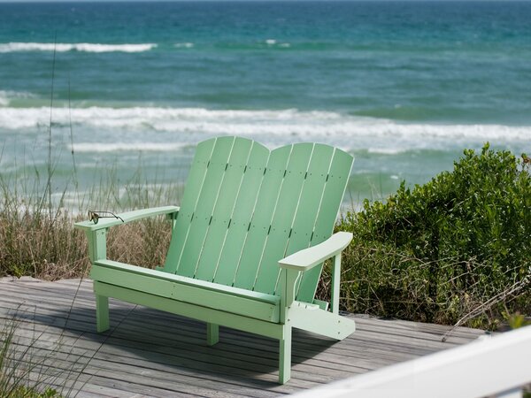 Zahradní lavice ADIRONDACK 125 cm Světle zelená