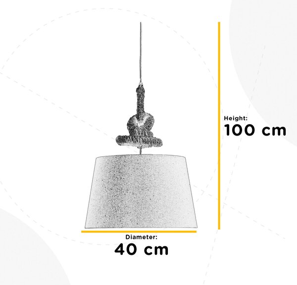 STROPNÍ ZÁVĚSNÉ SVÍTIDLO, 40/40/100 cm - Online Only svítidla, Online Only