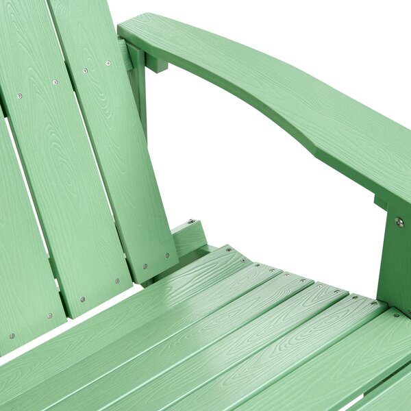 Zahradní lavice ADIRONDACK 125 cm Světle zelená