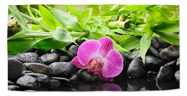 Ručník SABLIO - Růžová orchidej 30x50 cm