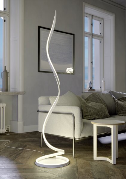 Redo Stojací LED lampa SCROLL v: 170cm, 30W Barva: Černá
