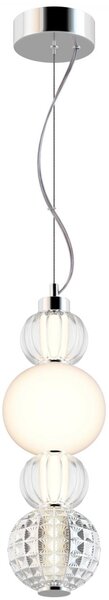 Maytoni Závěsné LED svítidlo COLLAR, 17W, Ø 14,7 cm, CRI80 Barva: Chrom