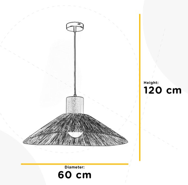 ZÁVĚSNÉ SVÍTIDLO, 60/60/120 cm - Online Only svítidla, Online Only