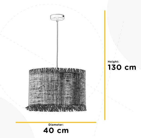 STROPNÍ ZÁVĚSNÉ SVÍTIDLO, 40/40/130 cm - Online Only svítidla, Online Only