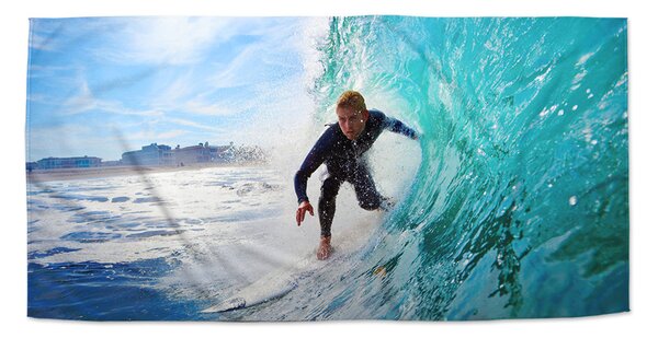 Ručník SABLIO - Surfař na vlně 30x50 cm