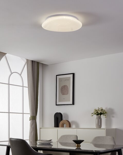 EGLO Smart stropní LED svítidlo Sileras-Z, 2700-6500K Průměr: Ø 43 cm