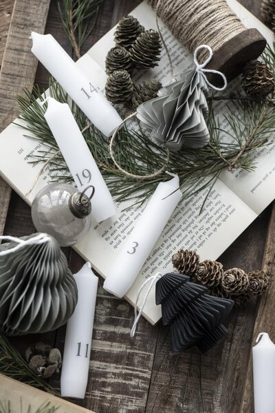 Ib Laursen Papírová ozdoba Christmas Tree - Black IBL227