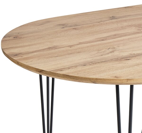 Jídelní stůl CAVELL Světle hnědá 160 cm 90 cm