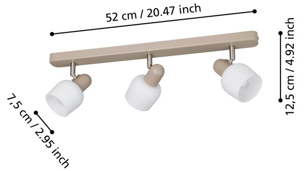 BODOVÉ SVÍTIDLO, 52/52/7,5 cm Eglo - Online Only svítidla, Online Only