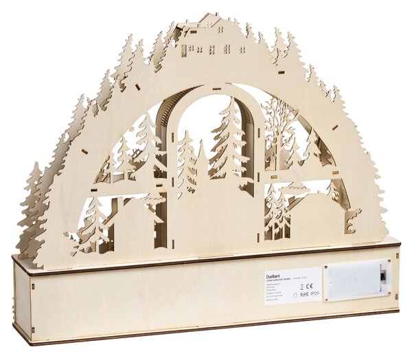 Vánoční dekorace LED NORSJO 36 cm Světle hnědá