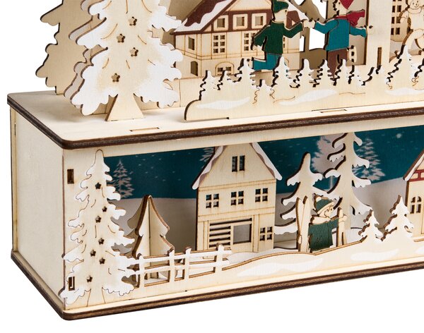 Vánoční dekorace LED NORSJO 36 cm Světle hnědá
