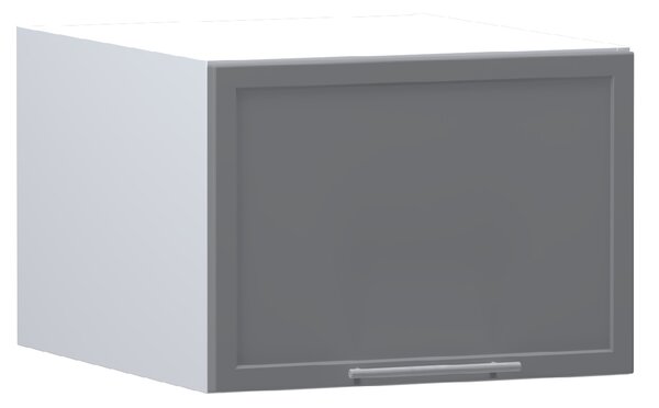 Kuchyňská závěsná skříňka ARACY - šířka 50 cm, šedá / bílá