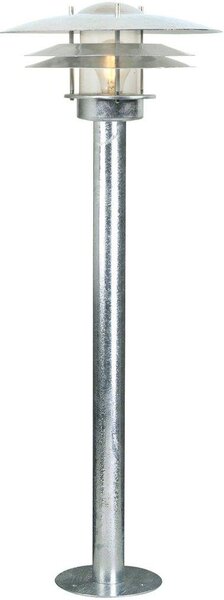 NOR 10600319 Venkovní sloupkové svítidlo Amalienborg 1x60W E27 galvanizovaná čirá - NORDLUX