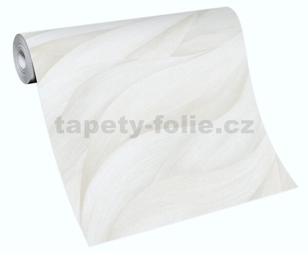 Vliesové tapety na zeď Casual Chic 10257-01, rozměr 10,05 m x 0,53 m, vlnovky bílo-šedé, Erismann