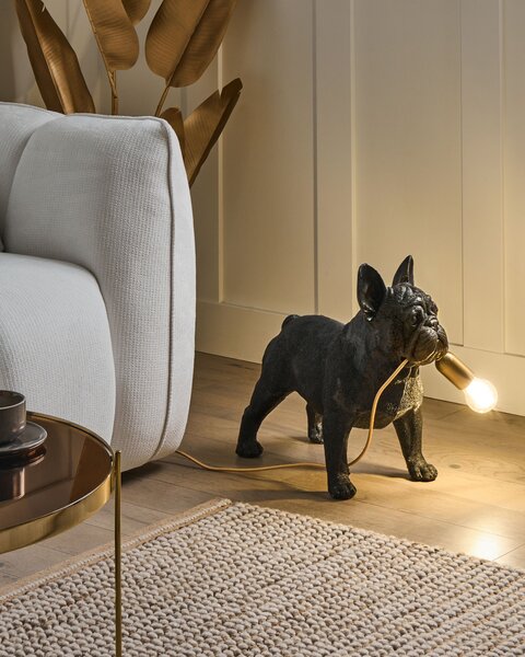 Stolní lampa Pes BAXTER Černá