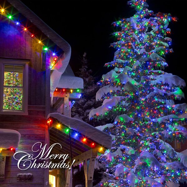 Vánoční světýlka venkovní FLASH multicolor 100 LED