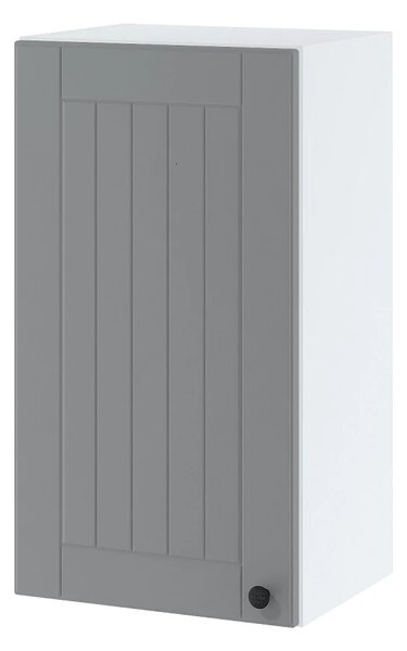 Horní kuchyňská skříňka LESJA - šířka 40 cm, šedá / bílá