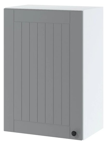Horní kuchyňská skříňka LESJA - šířka 50 cm, šedá / bílá