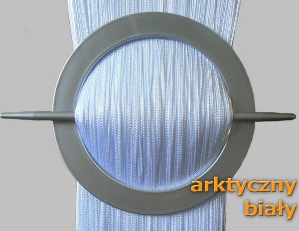ZÁCLONY ŠPAGETY ZÁCLONA 300 x 300 ZÁVĚSY ŠŇŮRKY ARKTICKÁ BÍLÁ