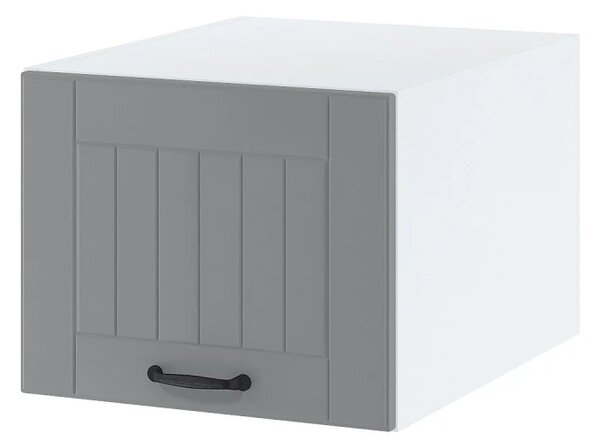 Kuchyňská závěsná skříňka LESJA - šířka 45 cm, šedá / bílá