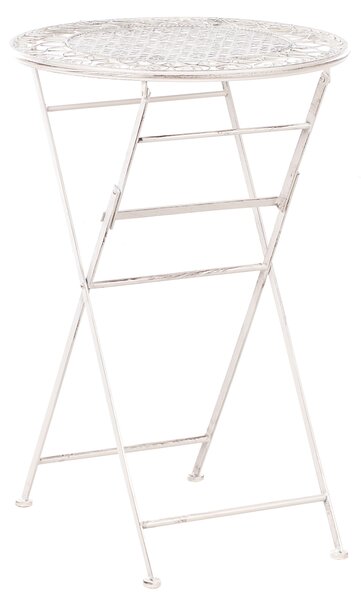 Zahradní barový stůl TRIESTE 60 cm 60 cm Kov Světle béžová