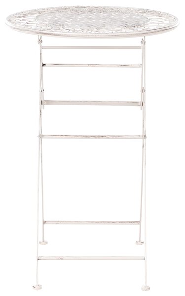 Zahradní barový stůl TRIESTE 60 cm 60 cm Kov Světle béžová