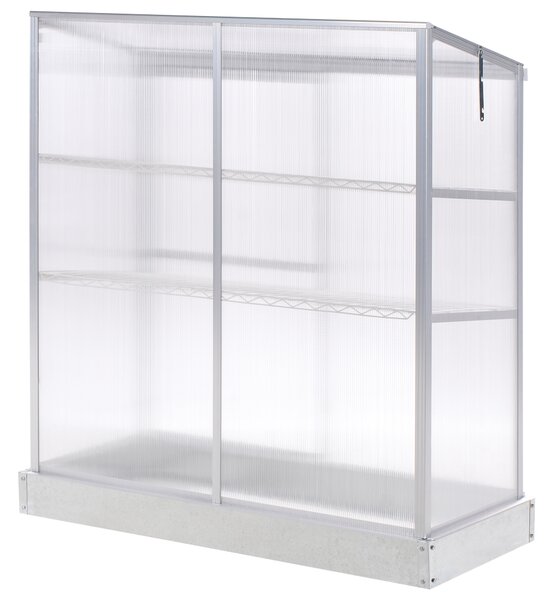 Balkonový skleník LECCE Stříbrná 59 cm