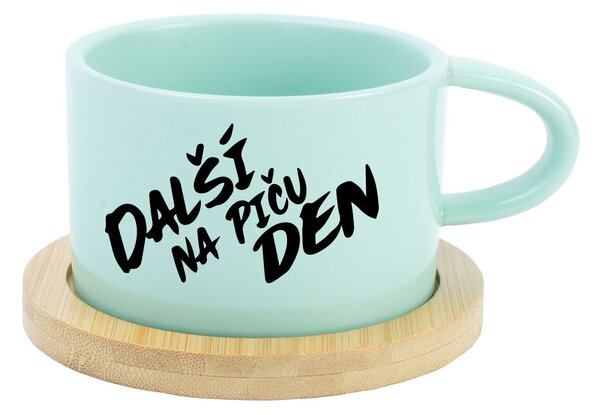 DALŠÍ NA PIČU DEN - mint hrníček makronka 200 ml