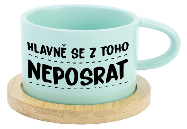 HLAVNĚ SE Z TOHO NEPOSRAT - mint hrníček makronka 200 ml