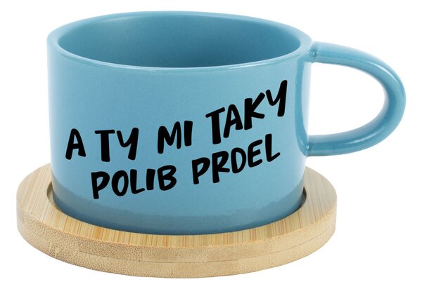 A TY MI TAKY POLIB PRDEL - modrý hrníček makronka 200 ml