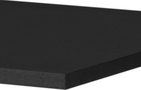 Deska do koupelny POD UMYVADLO 80 x 46 x 1,6 CM ČERNÁ laminovaná deska ABS