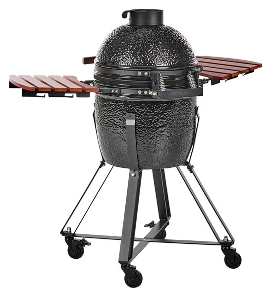 Gril na dřevěné uhlí KAMADO Keramika Černá