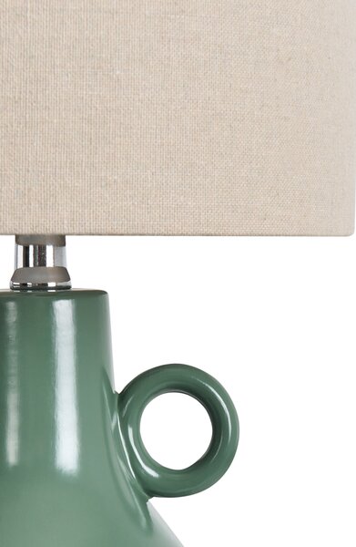 Stolní lampa KERULEN Keramika Zelená
