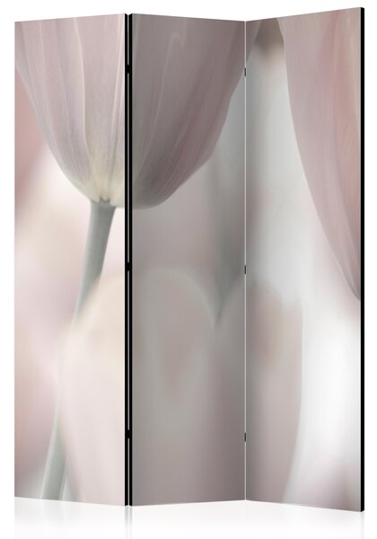 Artgeist Paraván - Tulips fine art - black and white [Room Dividers] Size: 135x172