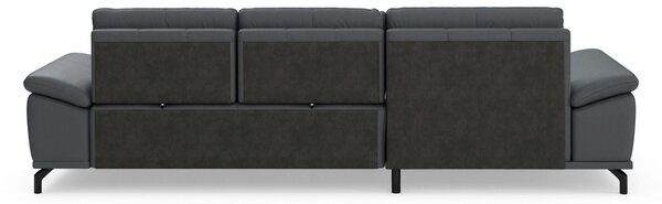 ROHOVÁ SEDAČKA, kůže, černá Sit & More - Sedací soupravy, Online Only