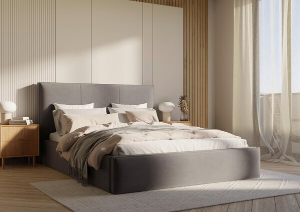 ČALOUNĚNÁ POSTEL, 180/200 cm, šedá Chameo - Postele s úložným prostorem, Online Only