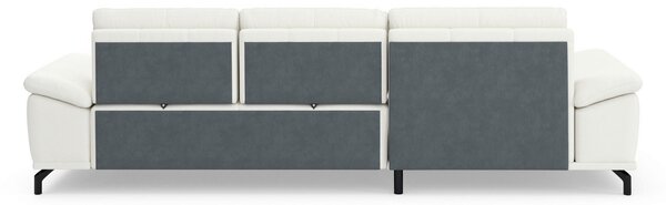 ROHOVÁ SEDAČKA, kůže, bílá Sit & More - Sedací soupravy, Online Only