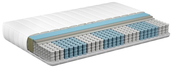 Matrace s paměťovou pěnou a taštičkovými pružinami BREEZ H3/4 tvrdá 160 x 200 cm