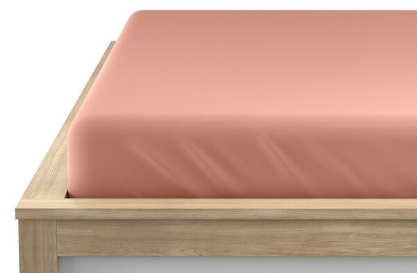 Napínací prostěradlo z mikrovlákna světle růžové 90 x 200 cm