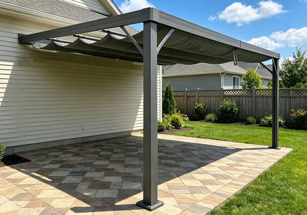 Nástěnná terasová pergola Garden Point Alicante 3x5 antracitová