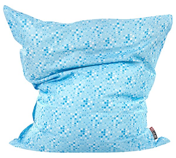 Potah na sedací vak FUZZY 180 cm 140 cm Světle modrá