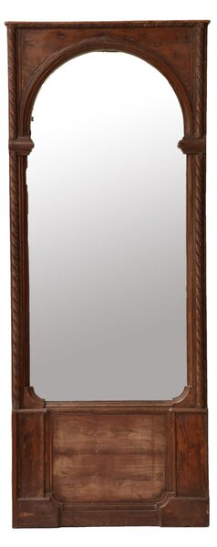 Zrcadlo v rámu z teakového dřeva, 85x15x215cm