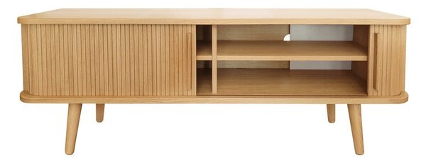TV stolek v dekoru dubu v přírodní barvě 138x50 cm Rove – Woodman