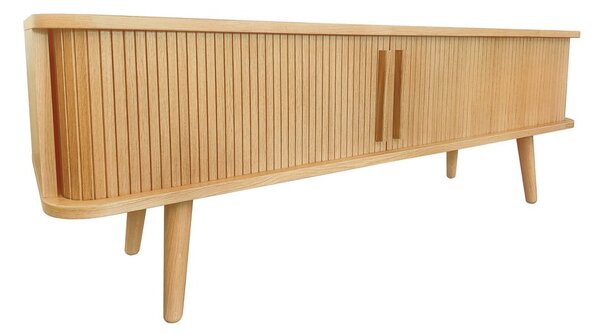 TV stolek v dekoru dubu v přírodní barvě 138x50 cm Rove – Woodman